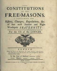 the Constitutions of Masonry